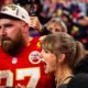 Taylor Swift and Travis Kelce at Super Bowl