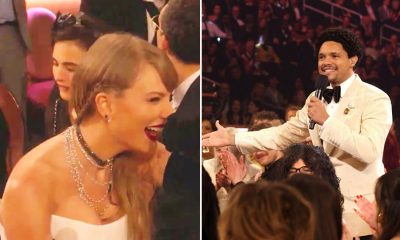 Taylor Swift and Trevor Noah at Grammys 2024