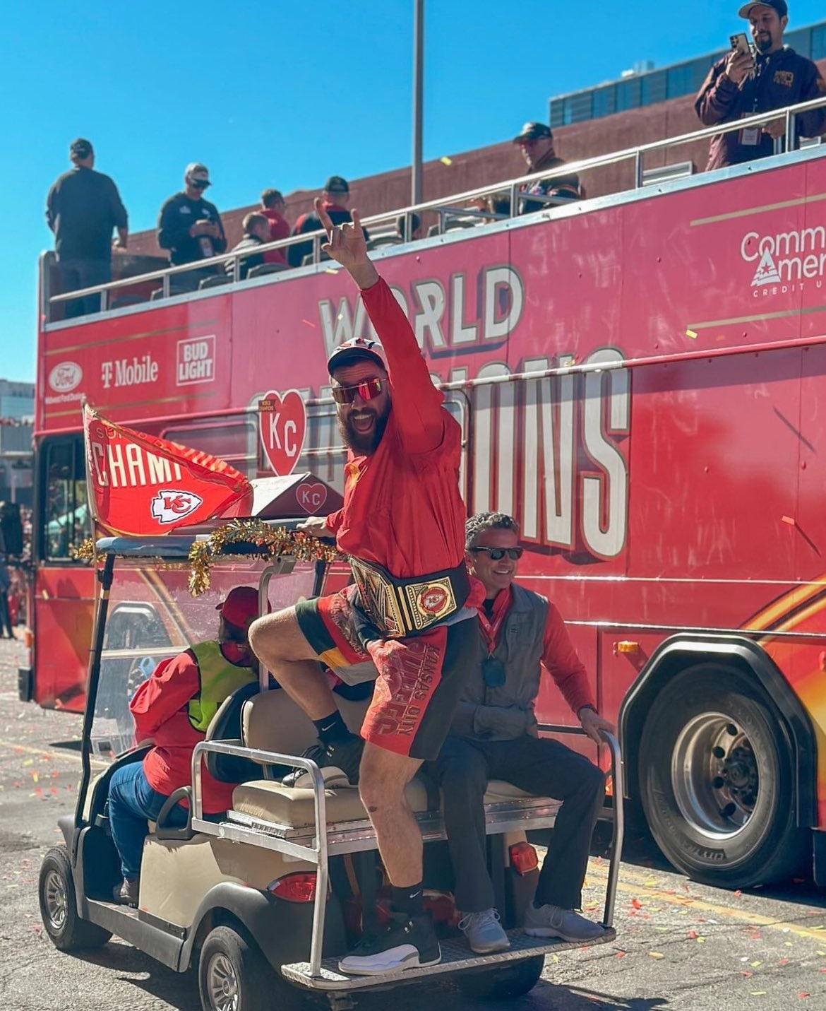 Travis Kelce Chiefs Victory Parade