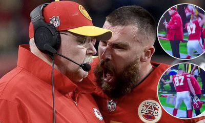 Travis Kelce and Coach Andy Reid