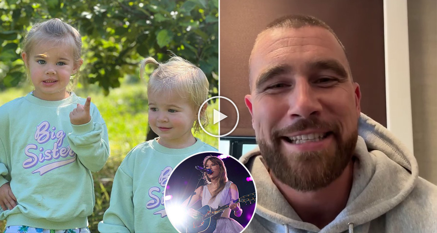 Travis Kelce and his Nieces