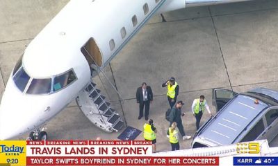 Travis Kelce arrives in Sydney