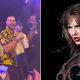 Travis Kelce at Las Vegas and Taylor Swift at Sydney