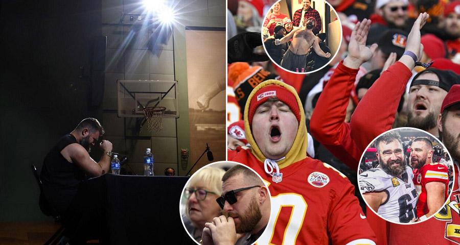 Kansas City Chiefs Fans pays Tribute to Jason Kelce