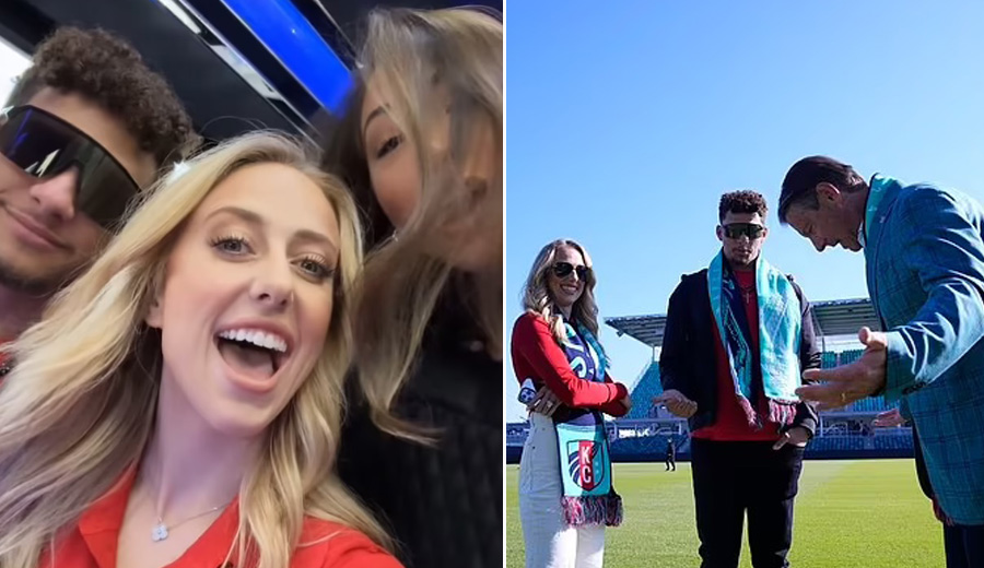 Patrick Mahomes and wife Brittany went to the opening of the Kansas City Current's stadium