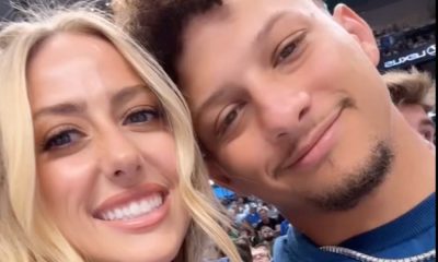 Patrick and Brittany Mahomes at Mavericks Game