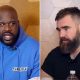 Shaquille O'Neal and Jason Kelce