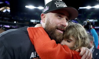 Taylor Swift Hugs Travis Kelce after game