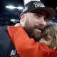 Taylor Swift Hugs Travis Kelce after game