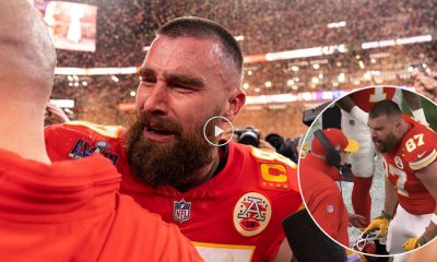 Travis Kelce almost Crying