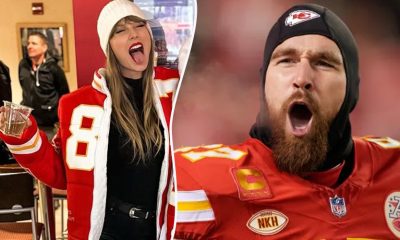 Travis Kelce and Taylor Swift at Chiefs VS Dolphins Game