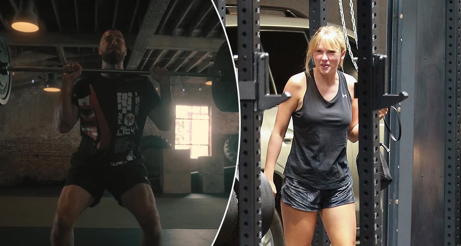 Travis Kelce and Taylor Swift at the Gym