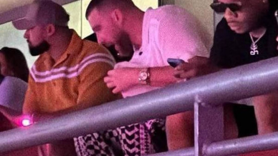 Travis Kelce at Taylor Swift tour in Singapore
