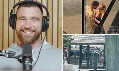 Travis Kelce records latest New Heights episode at 6am Saturday morning in Los Angeles