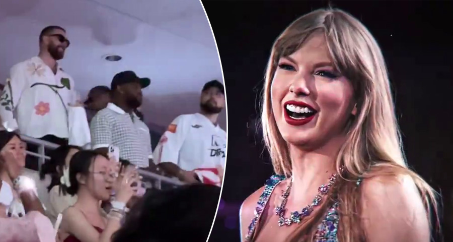 Travis Kelce returns for another Taylor Swift show in Singapore