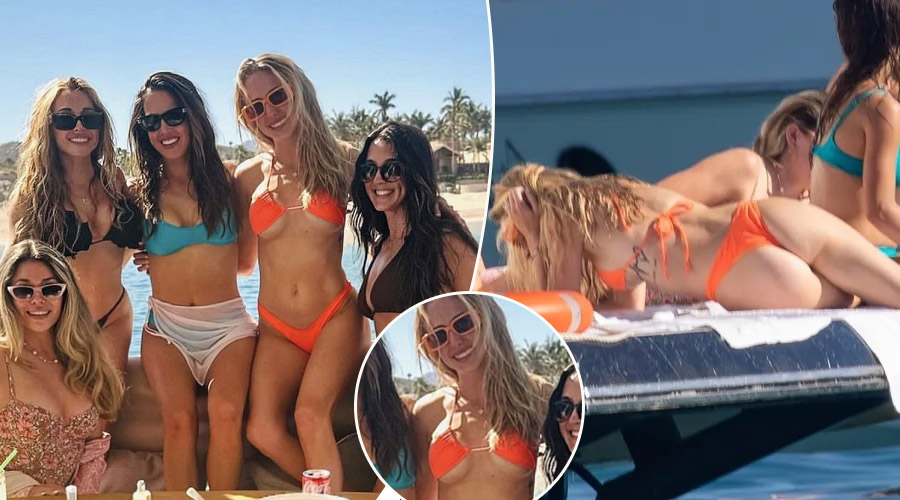 Brittany Mahomes and Friends on a Yacht