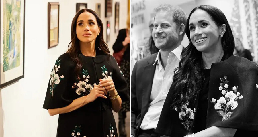 Meghan Markle made a spring style statement while hosting an art event with Prince Harry