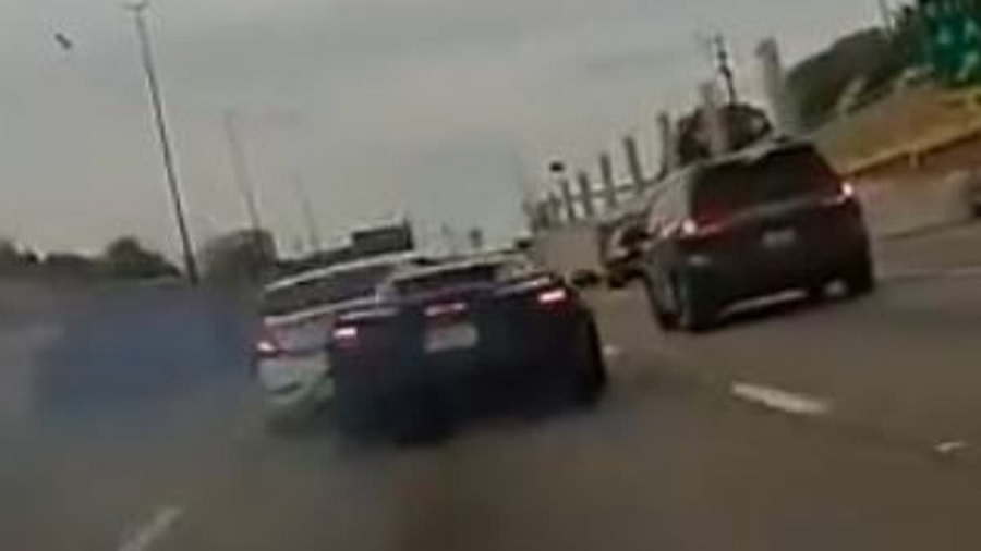 Rashee Rice dashcam footage shows crash between his Corvette and Lamborghini