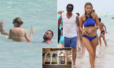 Taylor Swift and Travis Kelce and Gigi Hadid and boyfriend