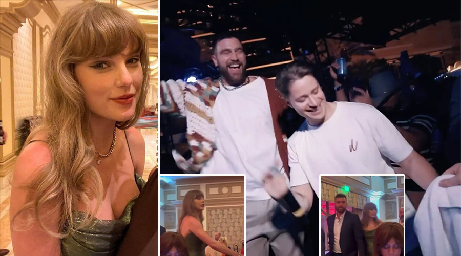 Taylor Swift was nowhere to be seen as Travis Kelce parties in Las Vegas