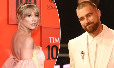 Travis Kelce and Taylor Swift in Time 100