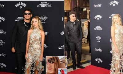 Patrick and Brittany Mahomes at Sports Illustrated's latest swimsuit edition New York party