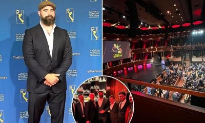 Jason Kelce at the 45th Sports Emmy Awards in New York Tuesday night