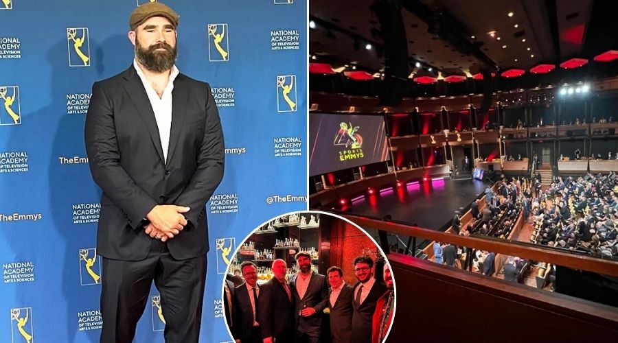 Jason Kelce at the 45th Sports Emmy Awards in New York Tuesday night