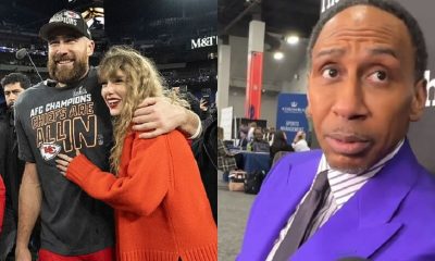 Stephen A. Smith and Travis Kelce and Taylor Swift