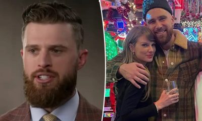 Taylor Swift and Travis Kelce and Harrison Butker