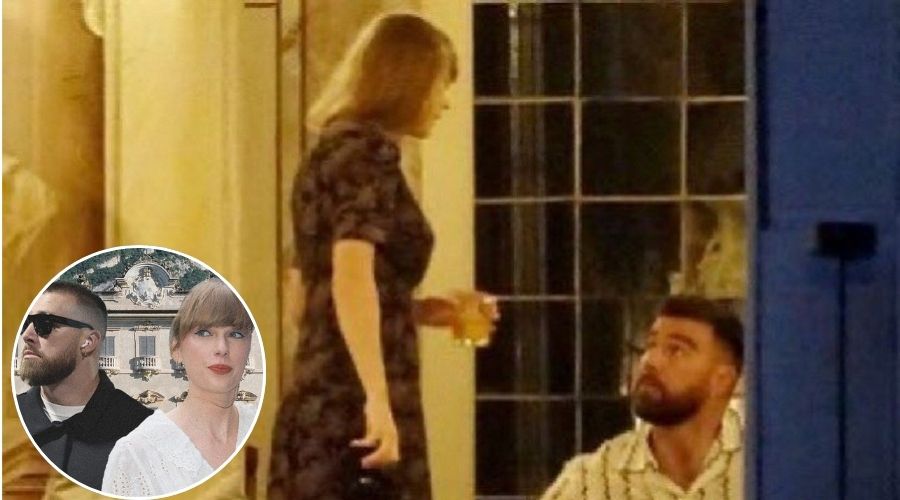 Travis Kelce and Taylor Swift in Italy