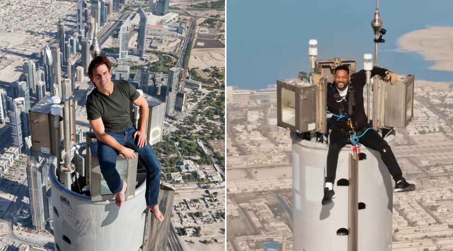 Did Tom Cruise and Will Smith really went on top of the Burj Khalifa skyscraper in Dubai