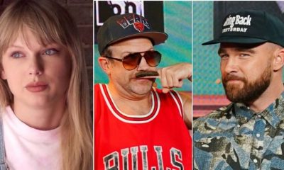 Jason Sudeikis and Travis Kelce and Taylor Swift
