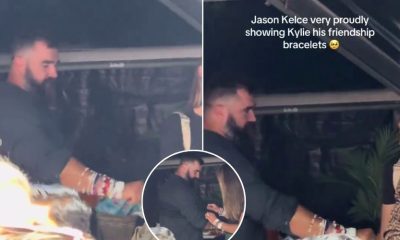 Jason showed his wife Kylie his friendship bracelet