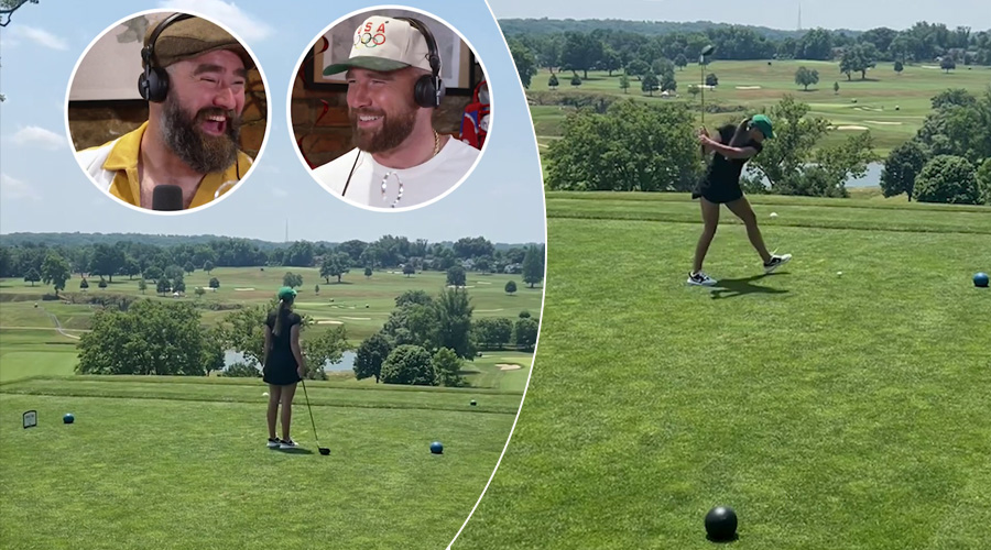 Kylie Kelce Playing Golf