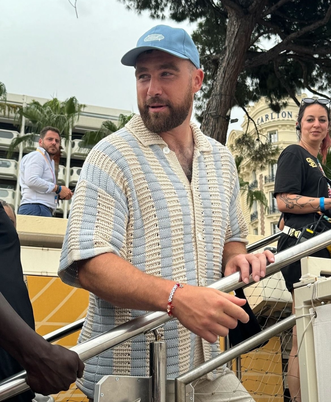 Travis Kelce at Sports beach