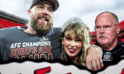 Travis Kelce and Andy Reid and Taylor Swift