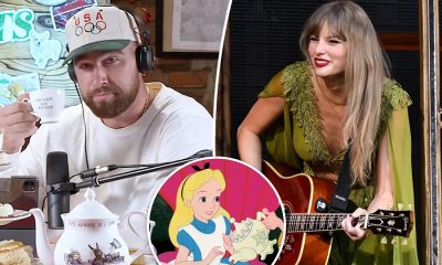 Travis Kelce and Taylor Swift Alice in the Wonderland