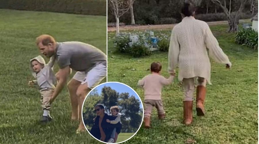 Prince Harry and Meghan Markle and their kids