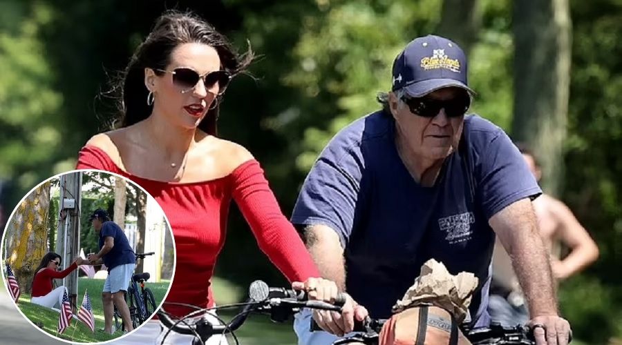 Bill Belichick, 72, and girlfriend Jordon Hudson, 24, wear matching RINGS on Nantucket bike ride for July 4th