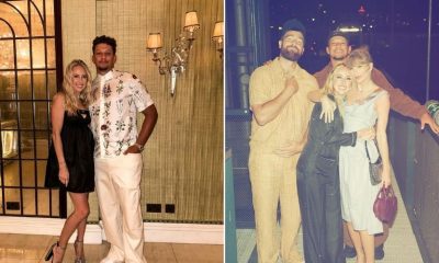 Brittany Mahomes posts friendship pics with new BFF Taylor Swift as she and husband Patrick vacation in Europe with teammate Travis Kelce