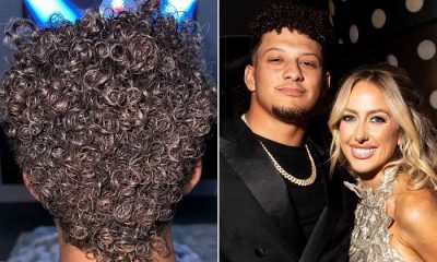 Brittany Mahomes shares before and after pictures of husband Patrick's hair after cutting it herself following their European vacation