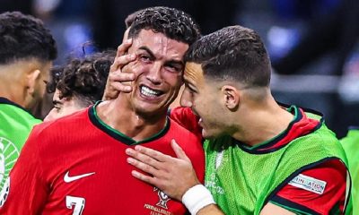 Christiano Ronaldo couldn't hold tears