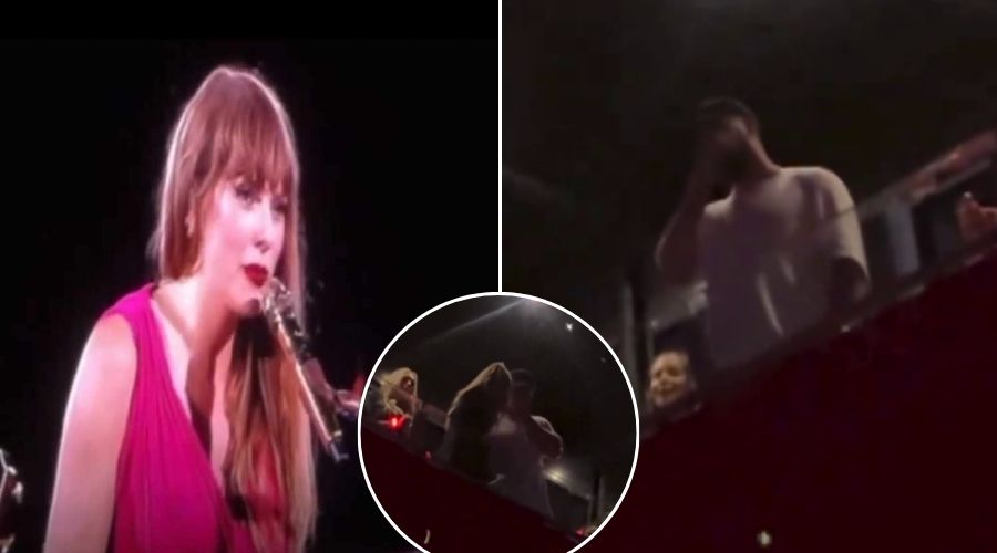 Emotional Travis Kelce Break down in Tears as Taylor Swift dedicates THREE Emotional Songs to him and gave him a 'Personal Concert' with Special Mashup in Amsterdam