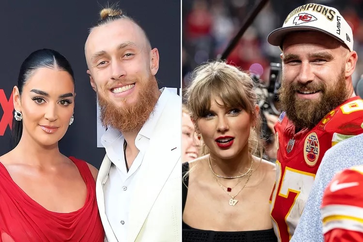 George and Clair Kittle and Travis Kelce and Taylor Swift