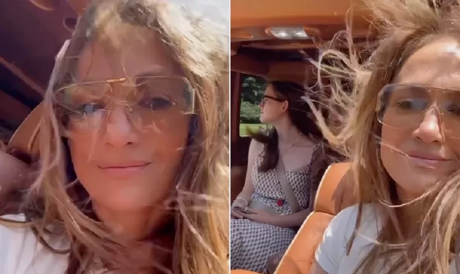 Jennifer Lopez Shares Summertime Car Ride with Ben Affleck's Daughter Violet