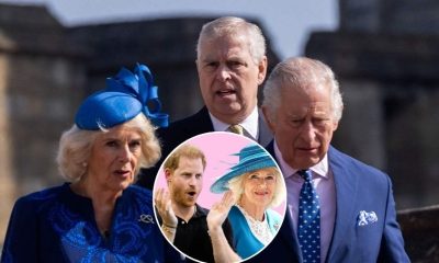 King Charles and Queen Camilla and Prince Andrew and Prince Harry