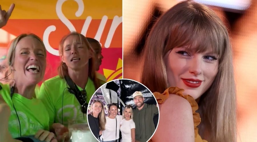 Kylie Kelce after she reveals which celebrities who made her 'fan-girl' in the VIP tent at The Popstar's Eras Tour show at Wembley