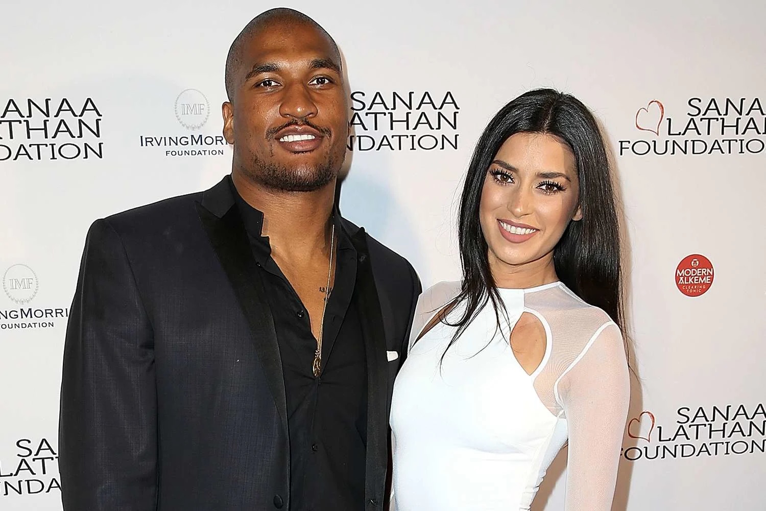 Nicole Williams y su marido en la NFL