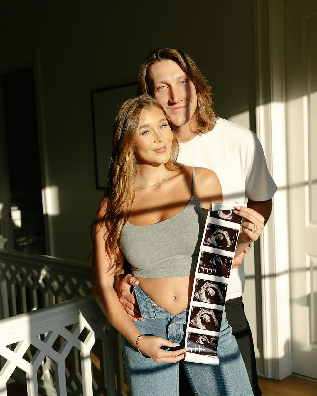 Trevor Lawrence y esposa